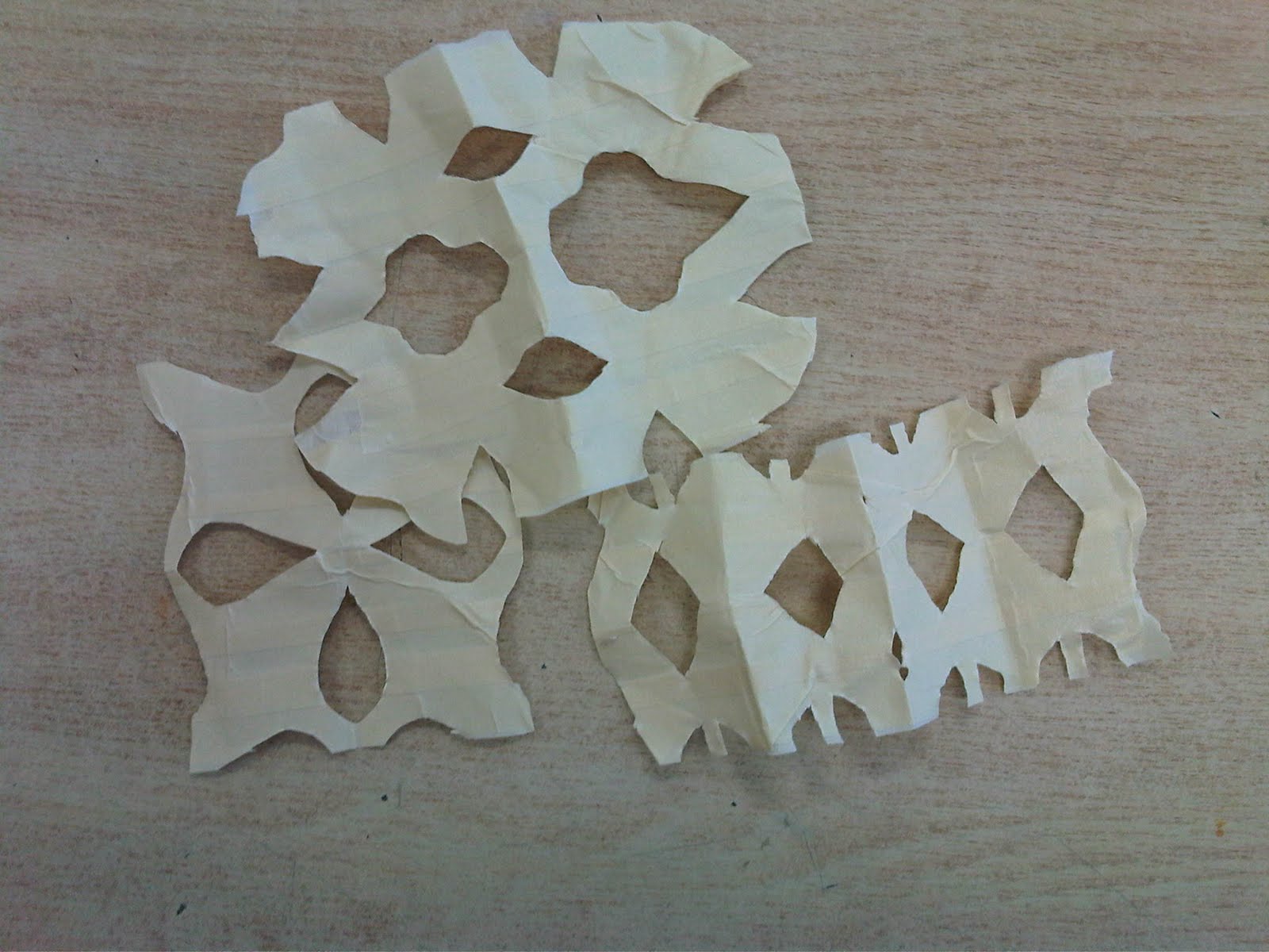 Dominic Changing the Meaning Masking Tape Sculpture