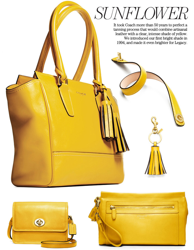 Coach Yellow Bag