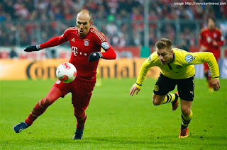 Arjen Robben scored the only goal against Borussia Dortmund