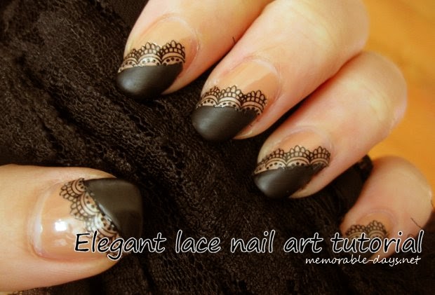 7. Elegant Lace Nail Art Tutorial for Short Nails - wide 4