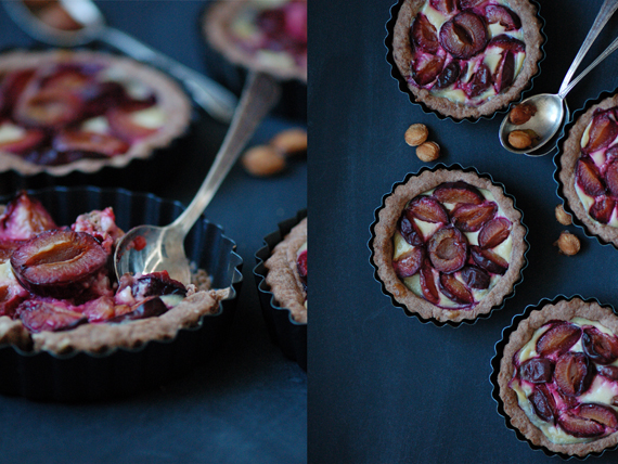 Tartelettes Aux Prunes Et Pate Brisee Au Chocolat