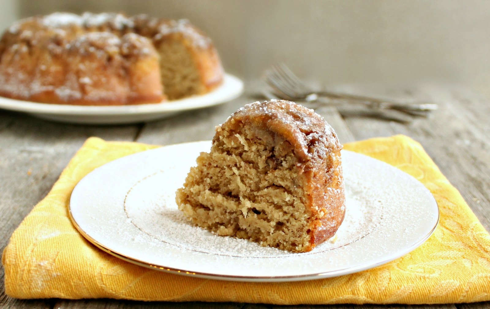 Hungry Couple Bananas Foster Bundt Cake