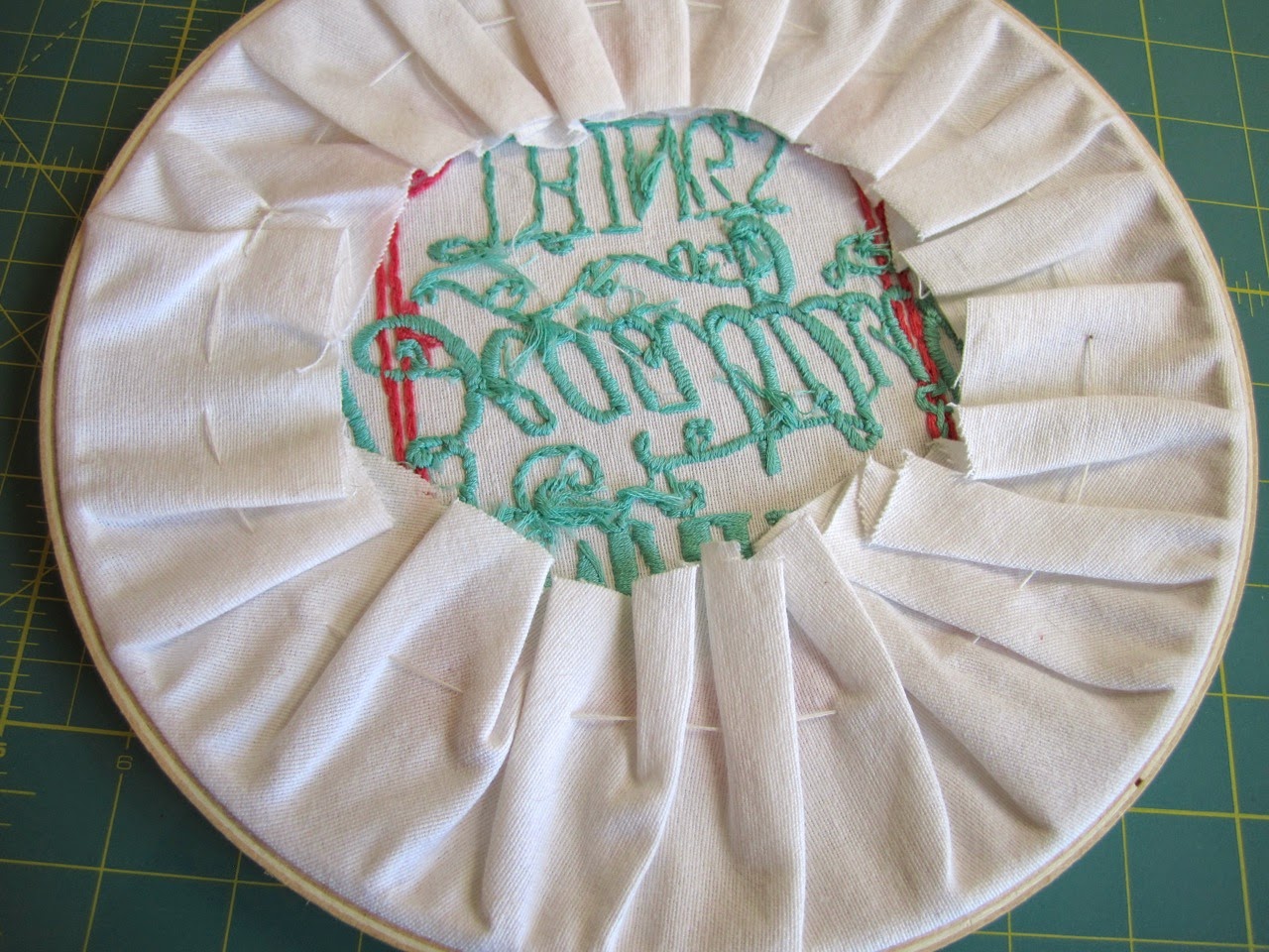 A Few Threads Loose Quickie Tutorial How to frame your embroidery.