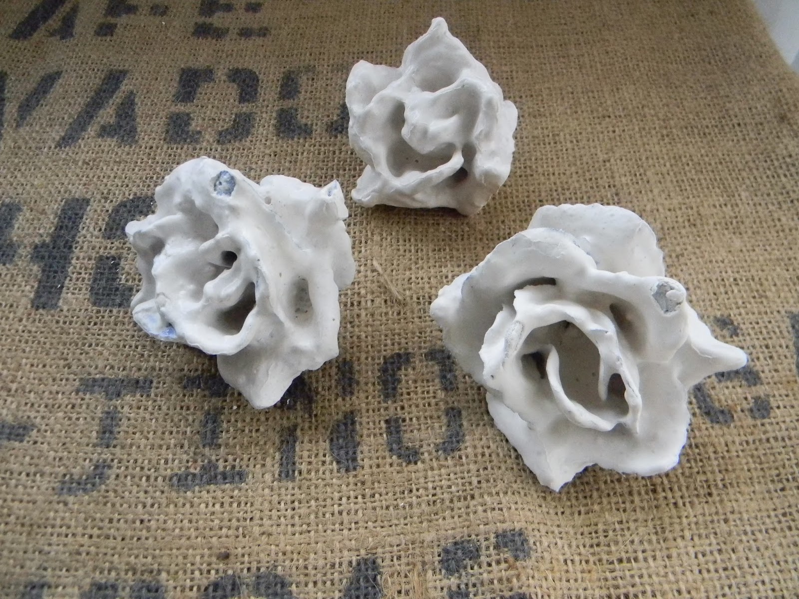 Artistic Endeavors 101 Plaster dipped silk flowers...