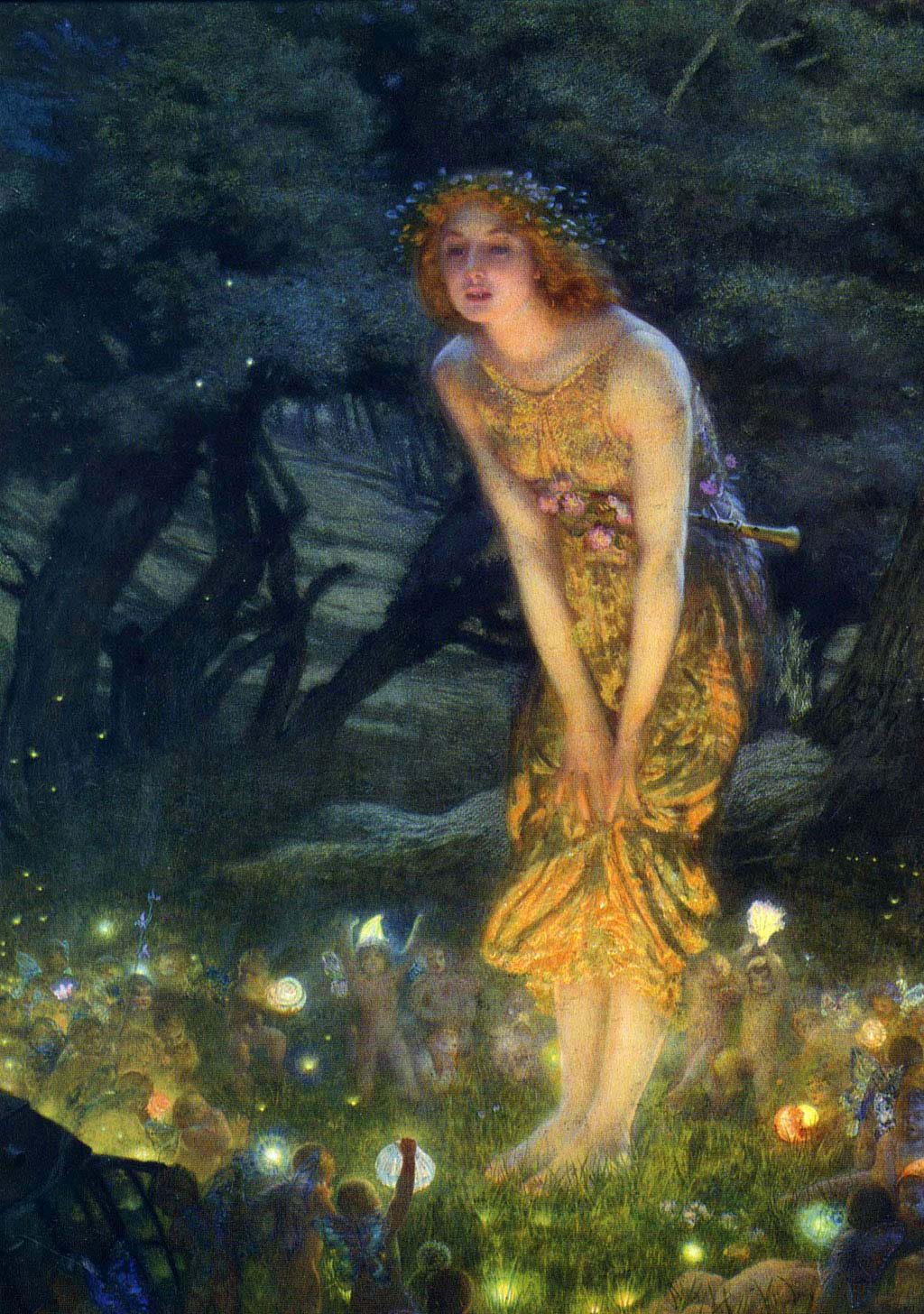 Wallpapers Photo Art Edward Robert Hughes Paintings, Midsummer Eve Art