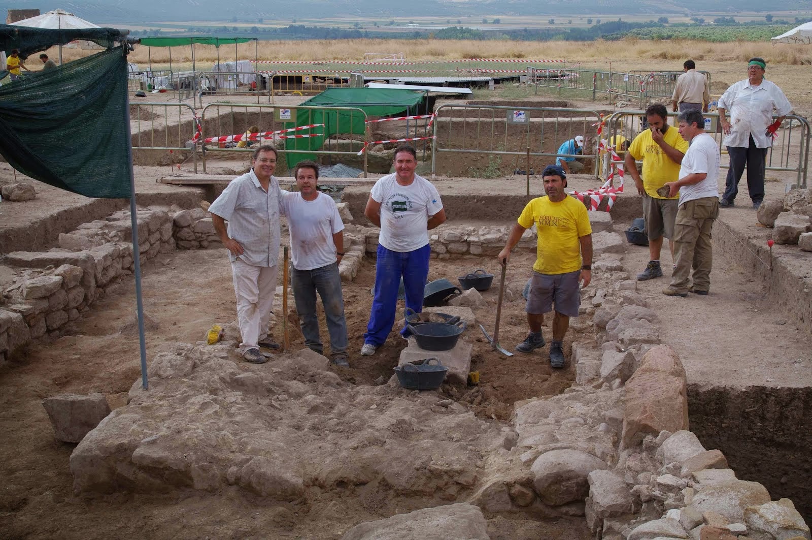 Excavaciones arqueologicas en la ciudad ibero-romana de Cástulo, septiembre 2013