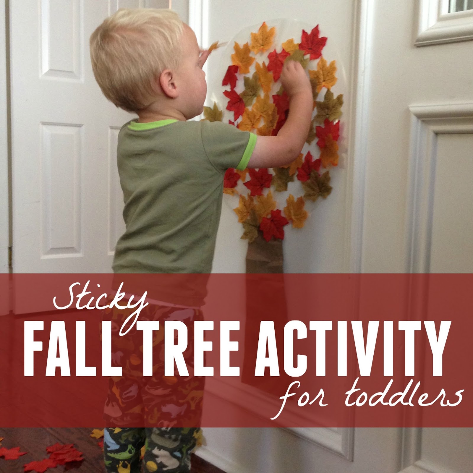 Toddler Approved! Easy Fall Tree Activity for Toddlers