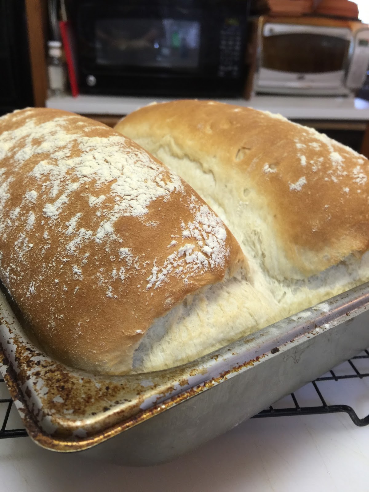 Tracy Cooks in Austin Double Boule white bread, it's one of my finest