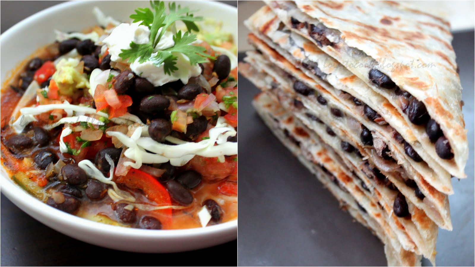 Love II Cook Vegetarian Gumbo and Black bean quesadilla with minty