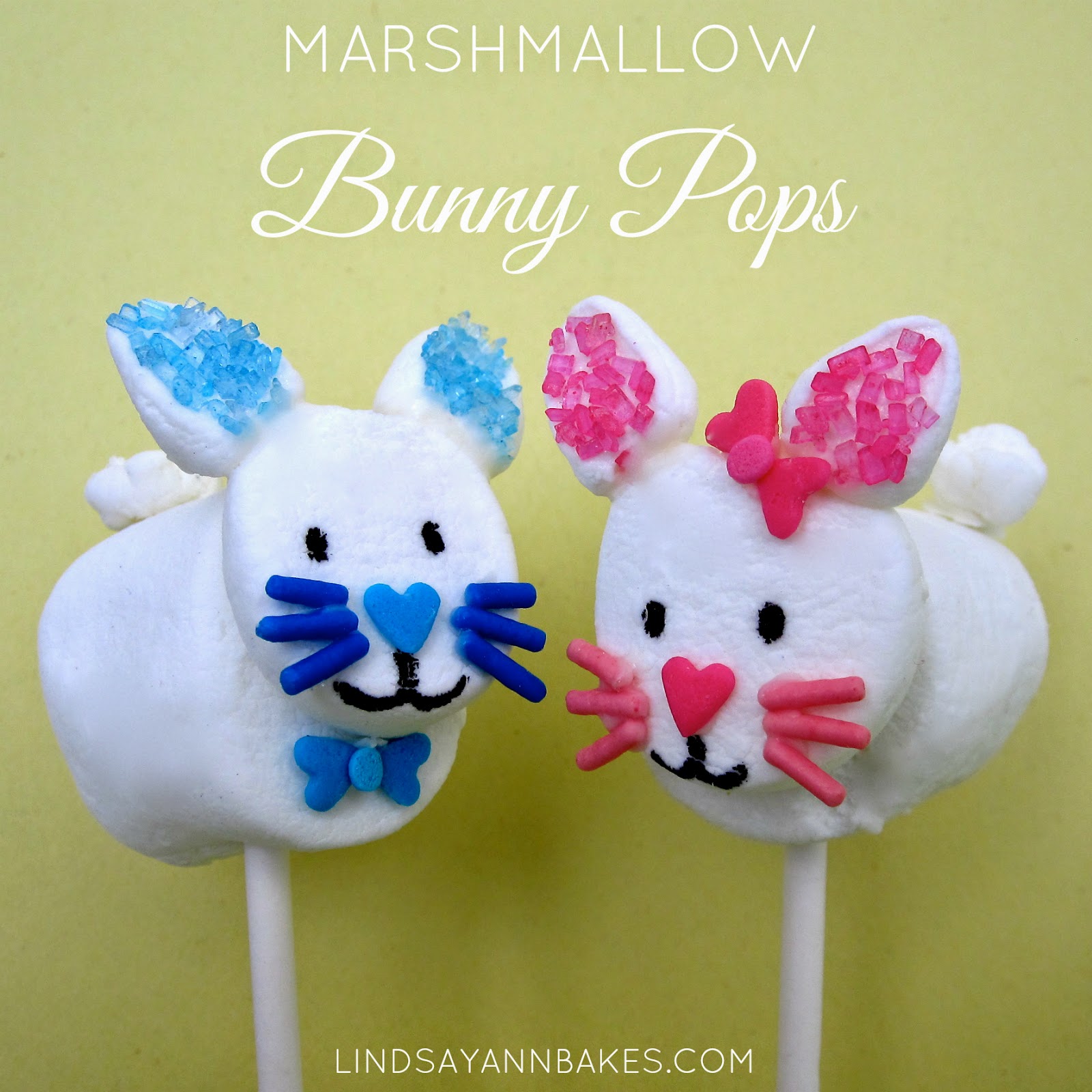 Marshmallow Bunny Pops The Lindsay Ann