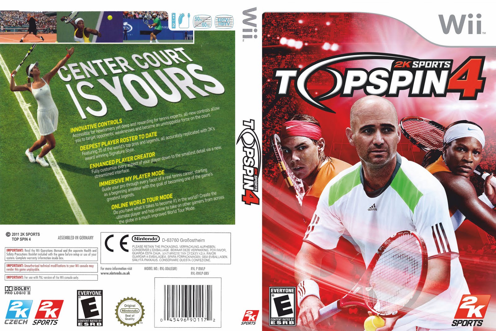 CGRundertow - TOP SPIN 4 for Nintendo Wii Video Game