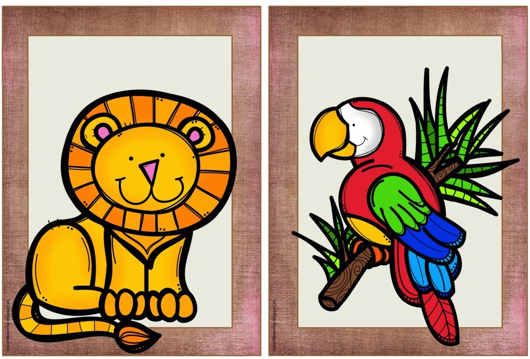 Ideenreise Flashcards "Zoo animals"