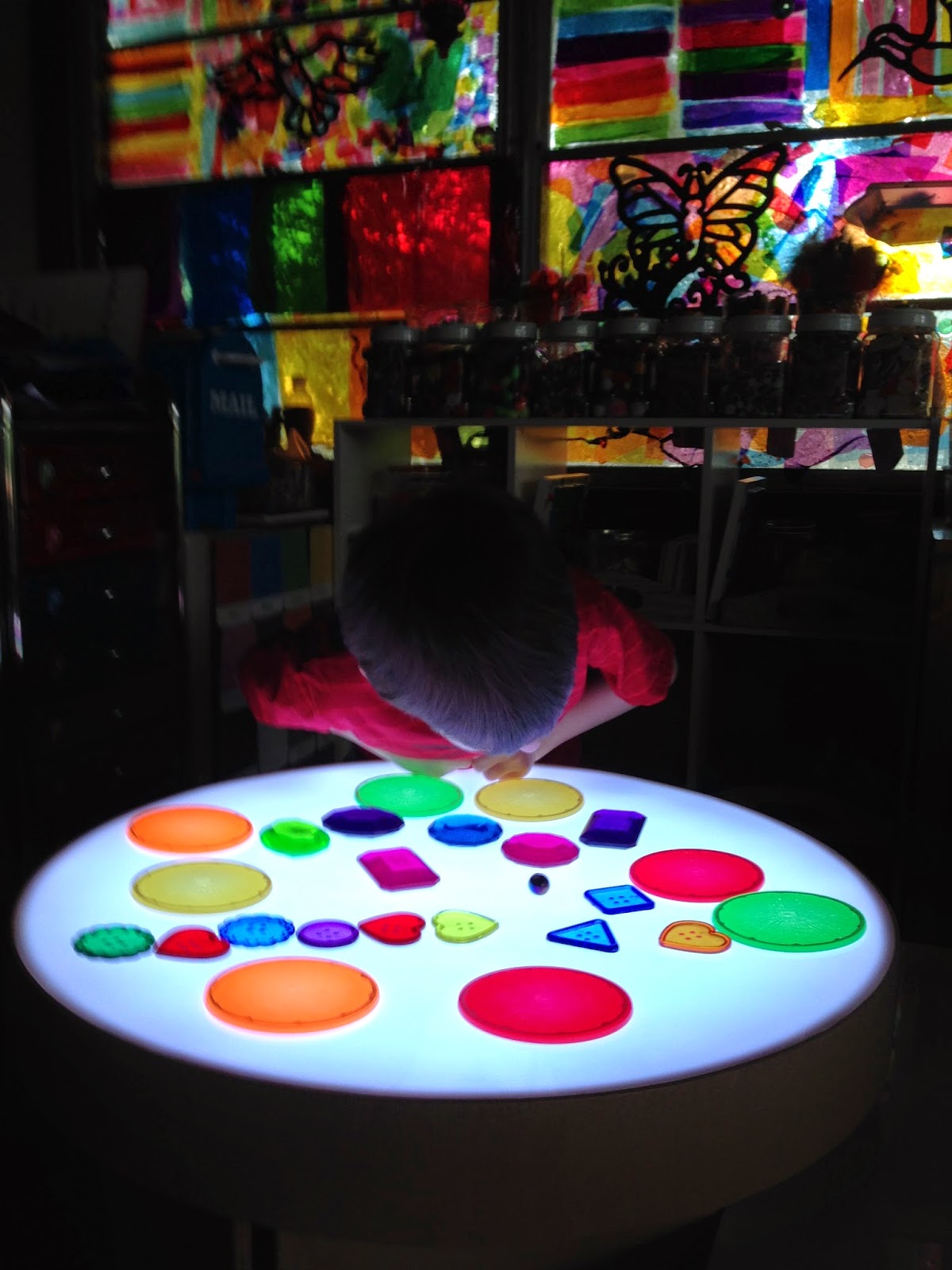 Kodo Kids Light Lab Round Color Changing Light Table Homeschool and