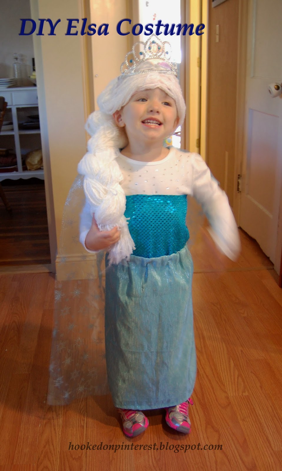 Hooked on Pinterest DIY Elsa Costume