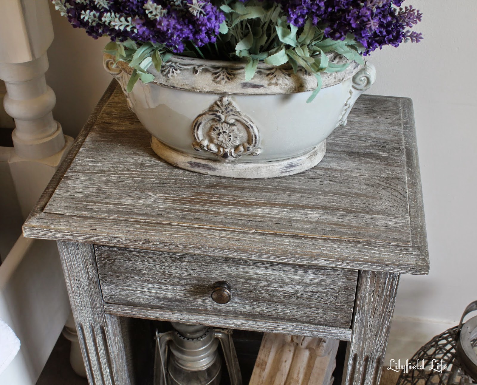 Lilyfield Life A Limed Elm Bedside Table