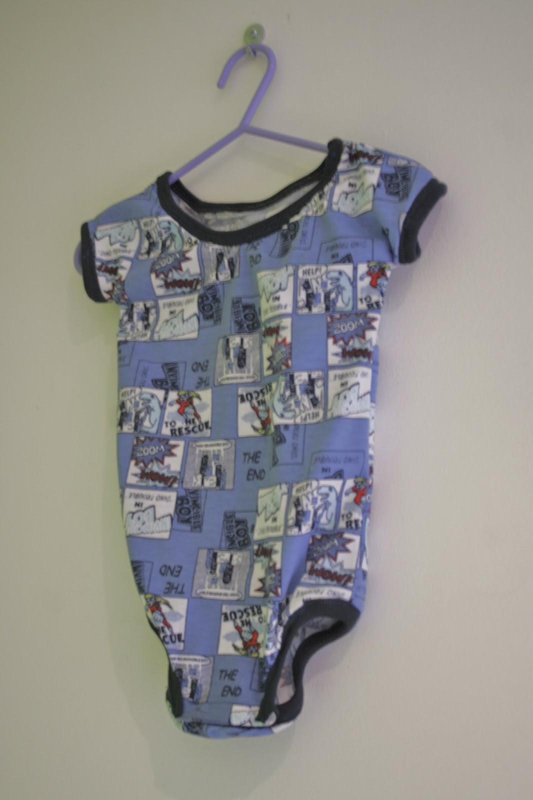 Refashion Coop Freecycle Comic Fabric Leggings and Baby Onesie