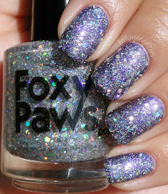 Foxy Paws Diamandis purple nail polish 