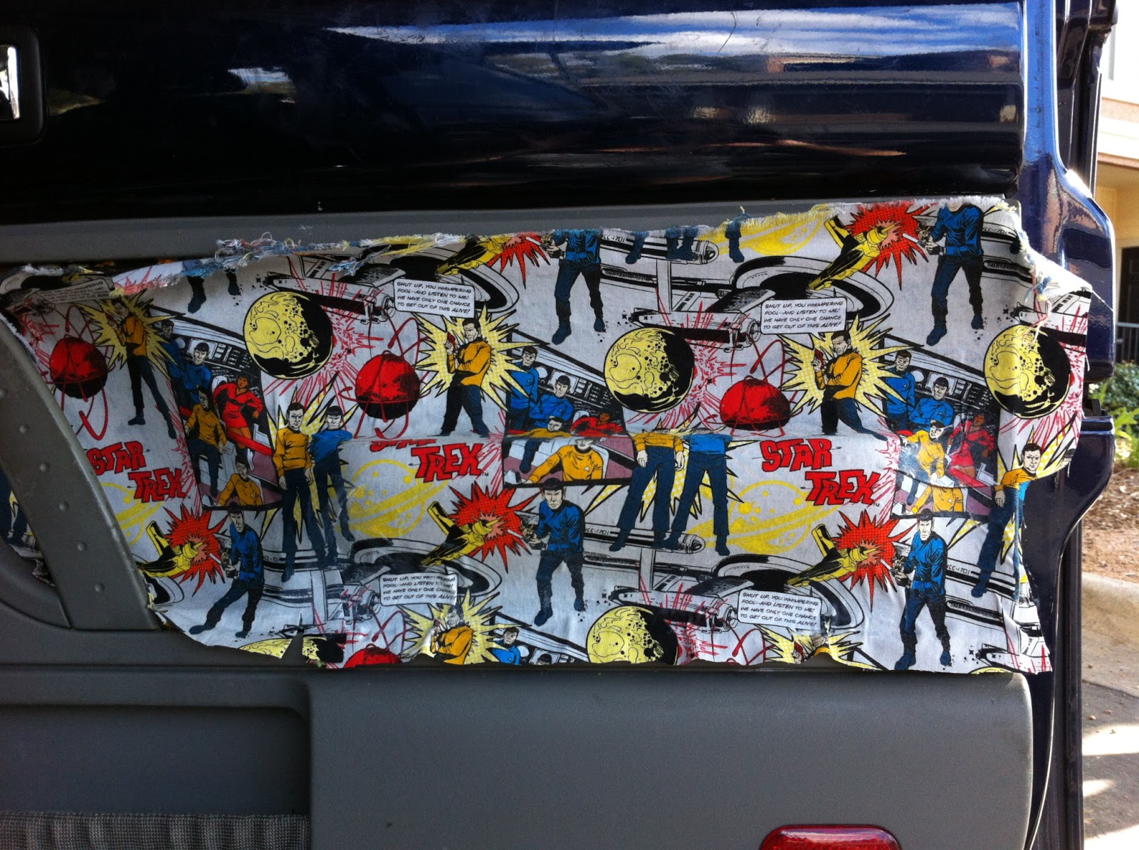 Between the Rabbit's Ears DIY Interior Car Door Makeover with Mod Podge