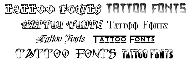 Latin font design tattoo