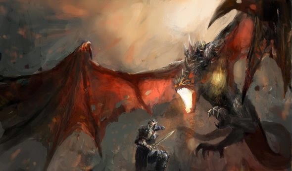 Dragões e mais dragões nas ilustrações de fantasia de Vuk Kostic a.k.a. chevsy Vuk Kostic chevsy deviantart ilustrações fantasia dragões