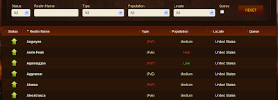 WoW Realm Status WoW Realm Status