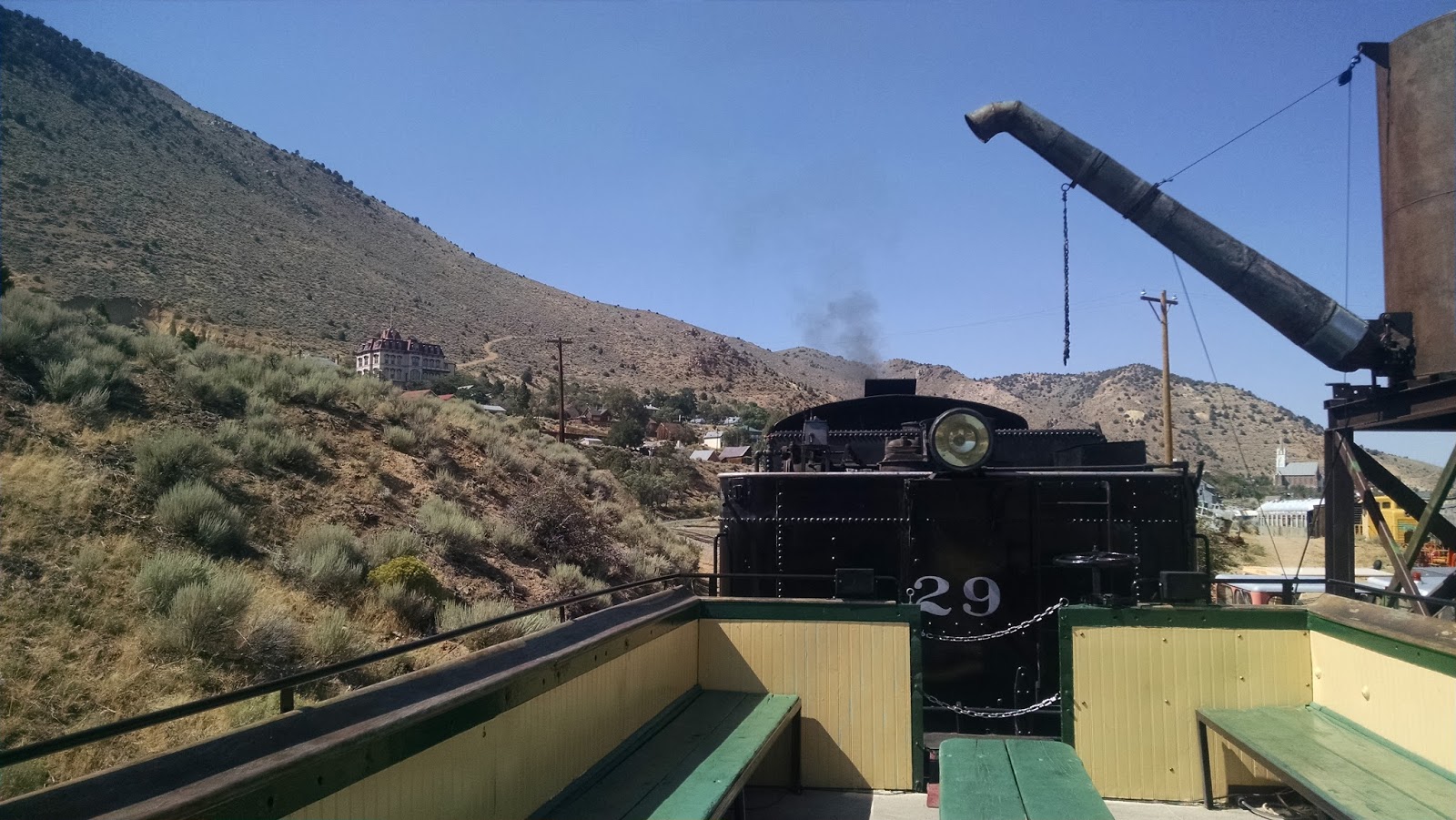 Running on Eddie Virginia City Nevada Railroad Ride (Virginia