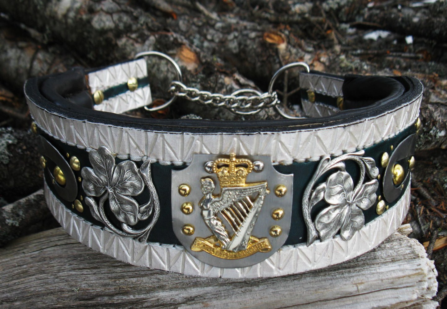 Irish Martingale Collar Oli Collars Custom and Designer Leather Dog