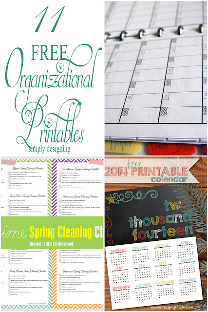 11 FREE Organizational Printables | #printables #free #organization