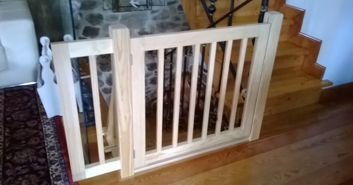 El garaje de la madera: Puerta de seguridad para niños. Kids safety gate