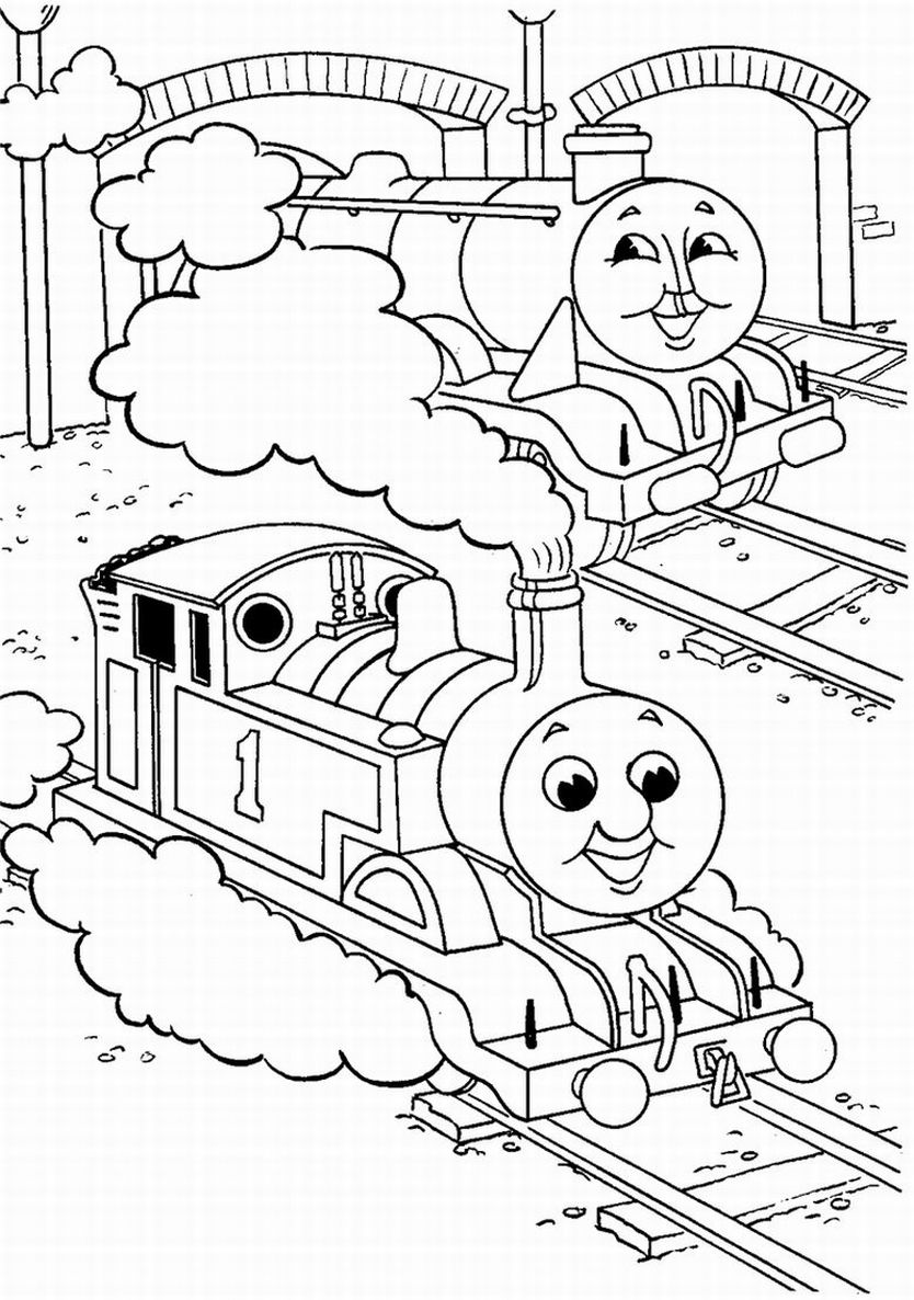 Thomas the Tank Engine Coloring Pages | Team colors