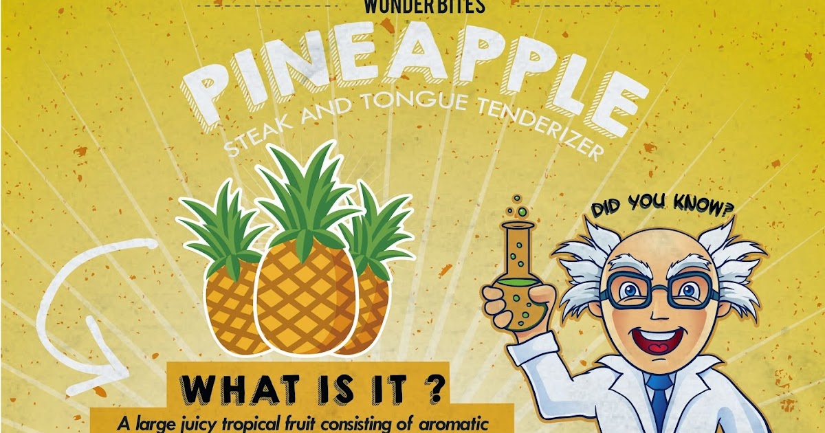 Creating Wonder the Petrosains Blog Pineapple Steak And Tongue Tenderizer