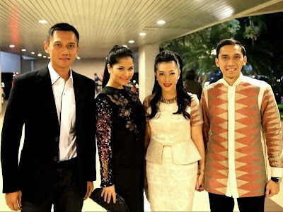 Agus Harimukti, Annisa Pohan, Siti Rubi Aliya Rajasa dan Edhie Baskoro Yudhoyono (ibas)