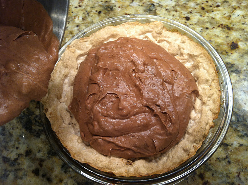 Step by Step Gourmet Chocolate Angel Pie
