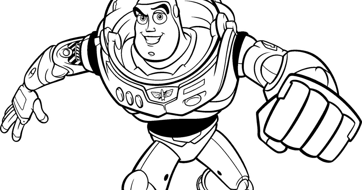 Free Disney Coloring Pages : Buzz Lightyear On Toy Story ...