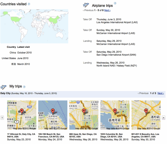 Location History Dashboard