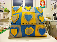 Be still my beating heart cushion - quick tutorial