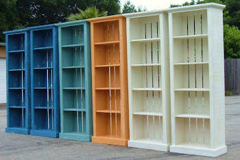 PAINTED BOOKCASES