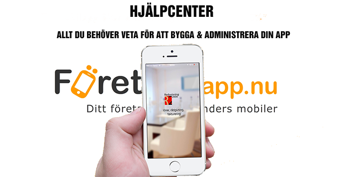 Hjälpcenter Företagsapp