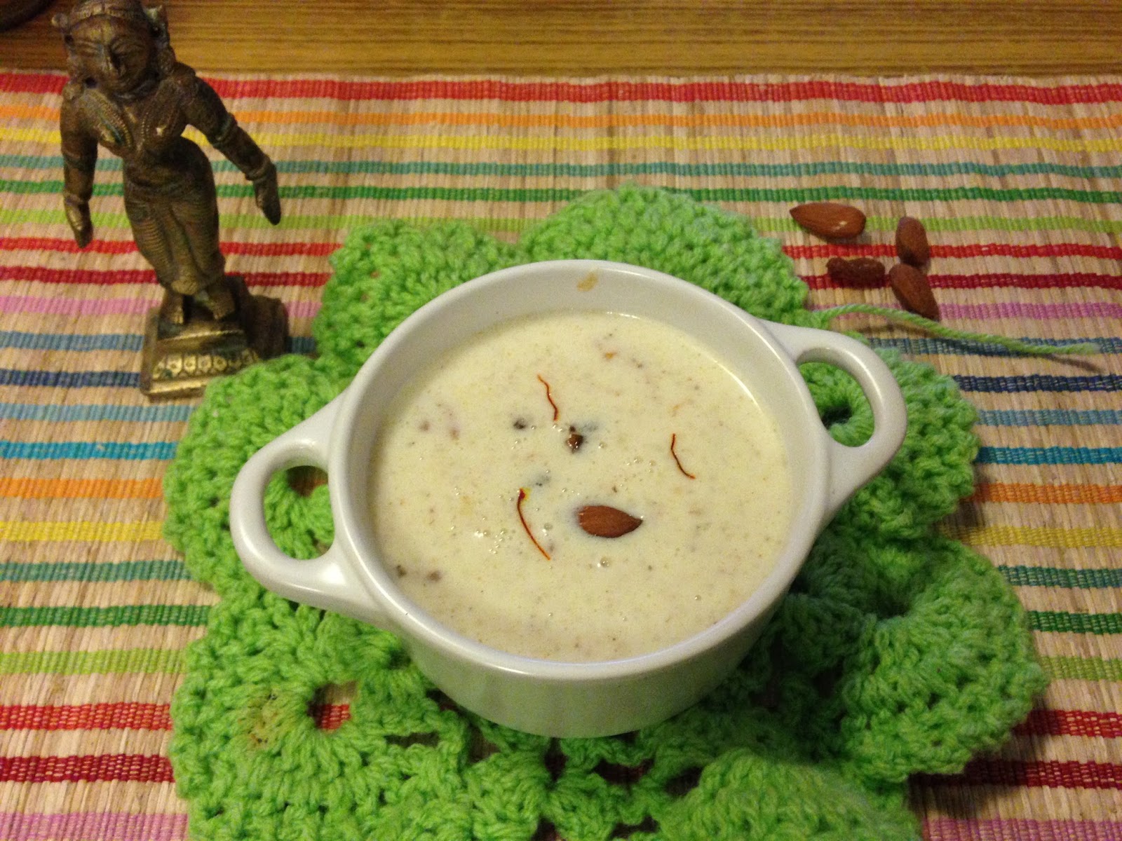 Kuthiraivali rice payasam/ Barnyard millet Kheer