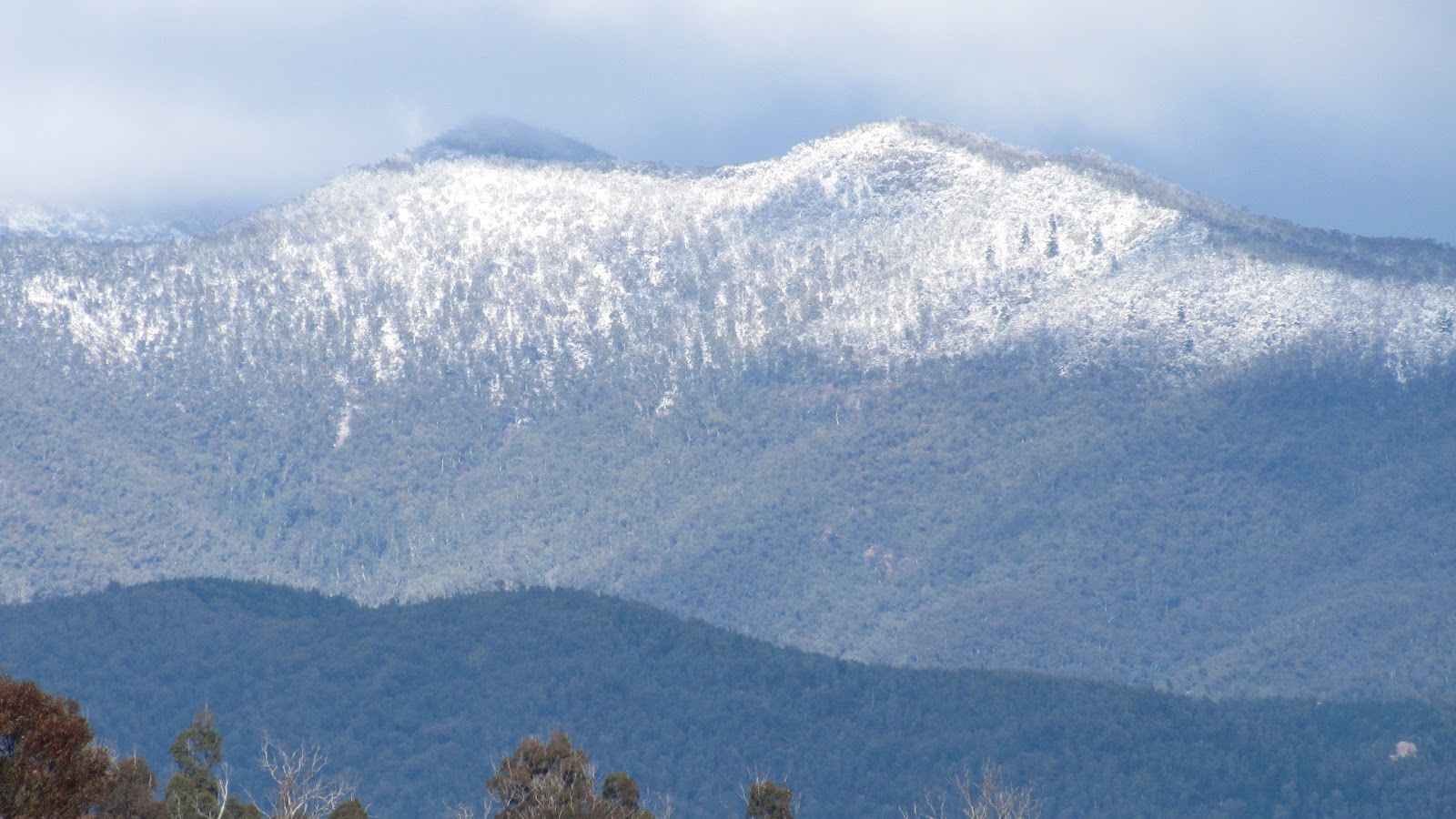 CATHY'S CANBERRA Snow on the hills, again!