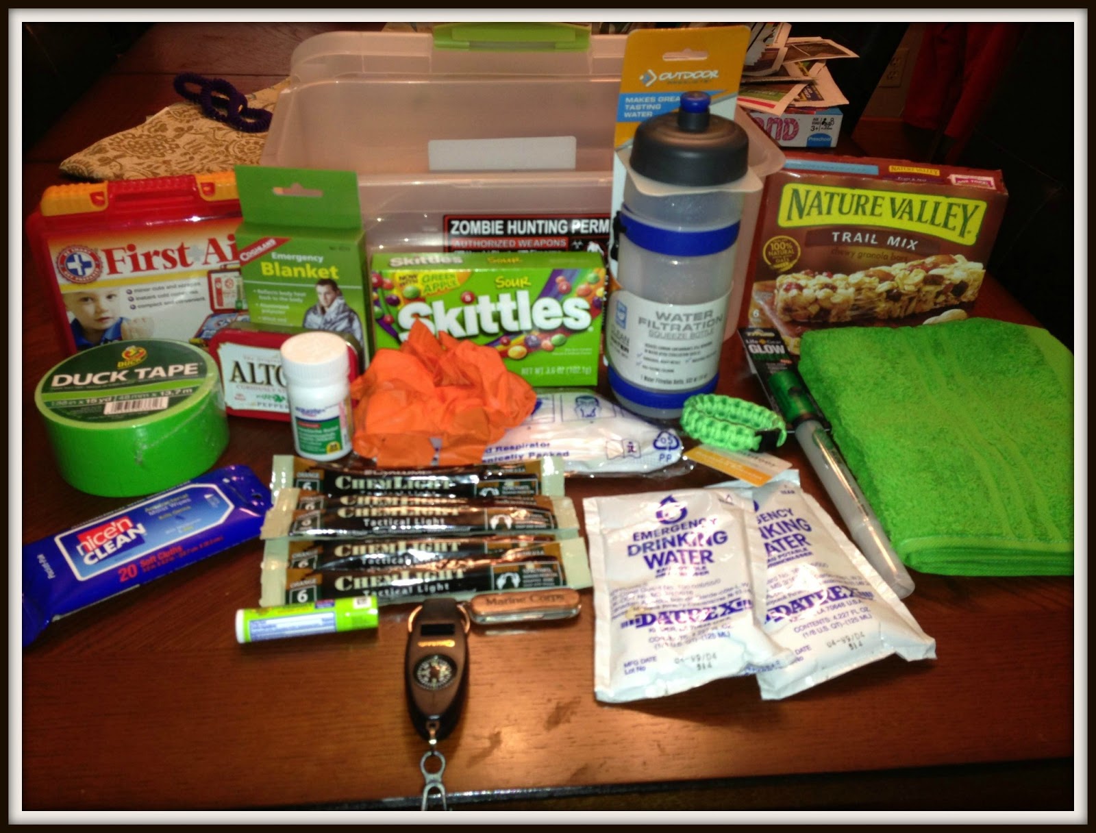Guest Post - Zombie Apocalypse Survival Kit - Glued To My Crafts