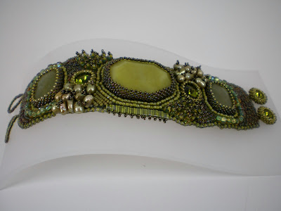 bead embroidered cuff