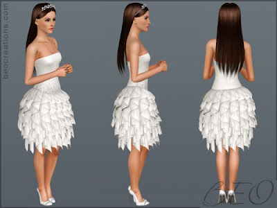 Custom Sims 3 Wedding Dress 16