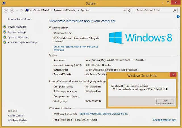 Cara Aktivasi Windows 8.1 Pro dan Enterprise