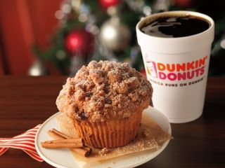 Bite Sizer Dunkin Donuts Warm Cinnamon Swirl Muffin Review Fast Food Geek