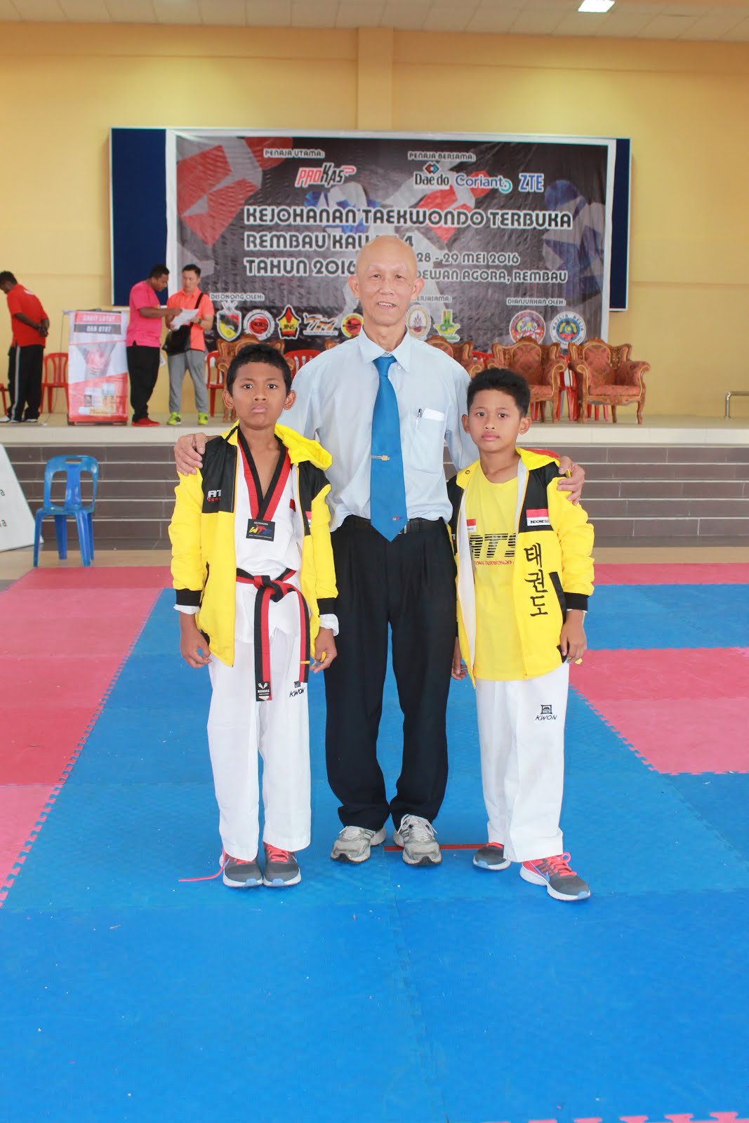 M. Arrasyid dan M. Akbar di Event Taekwondo Malaysia