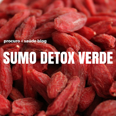 Suco ou sumo detox verde