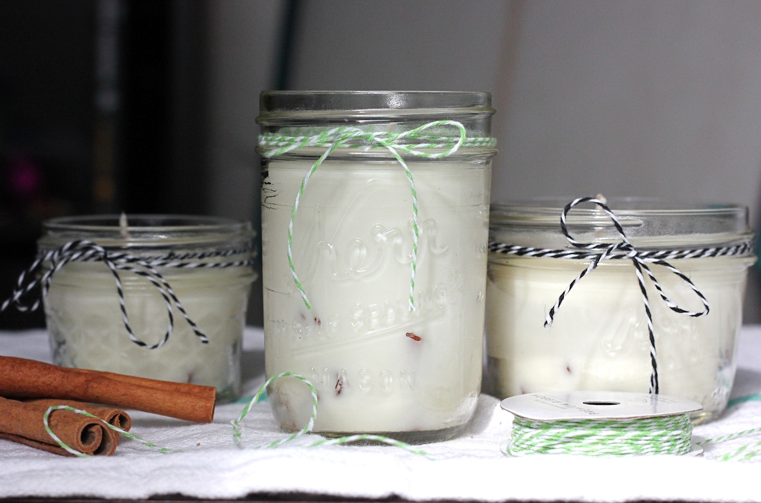 The Lucky Penny Blog DIY Cinnamon and Honey Beeswax Candles