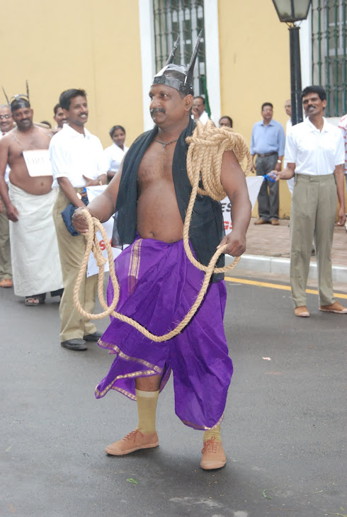 Guru Kerkar as "Yamraj" during anti drugs rally