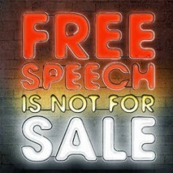 free speech is not for sale